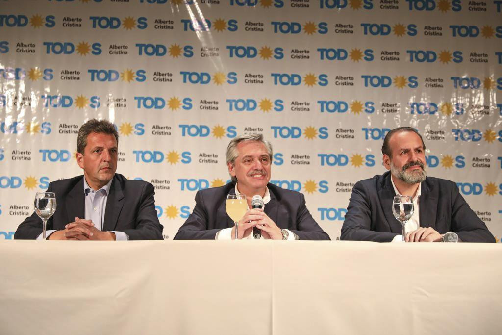 Alberto Fernández en Bahía Blanca, elecciones 2019, NA