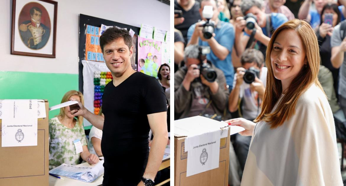 Axel Kicillof y María Eugenia Vidal, elecciones 2019, NA