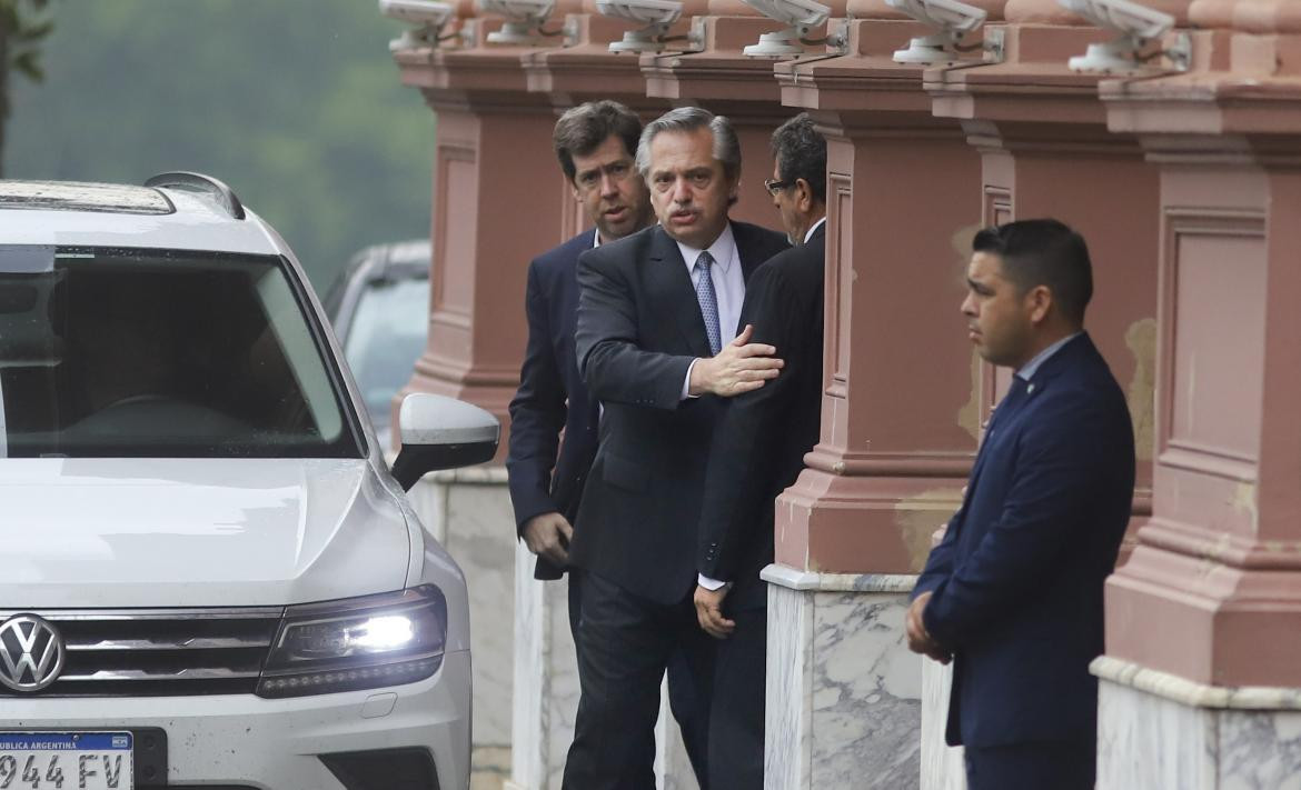 Alberto Fernández, Casa Rosada, Agencia NA