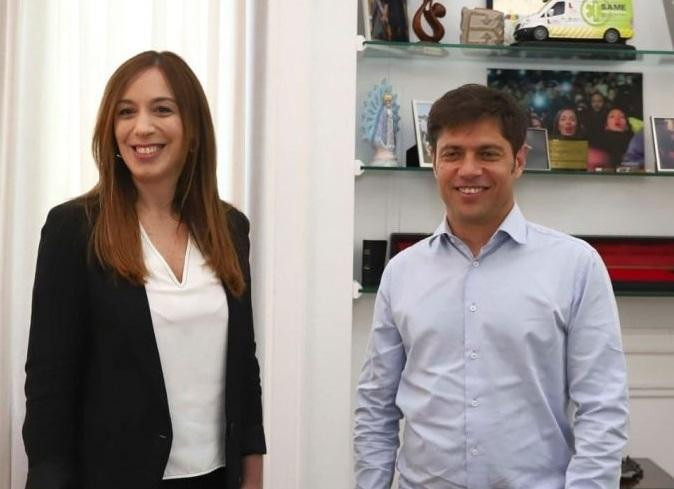 María Eugenia Vidal y Axel Kicillof, reunión en La Plata, Gobierno Bonaerense