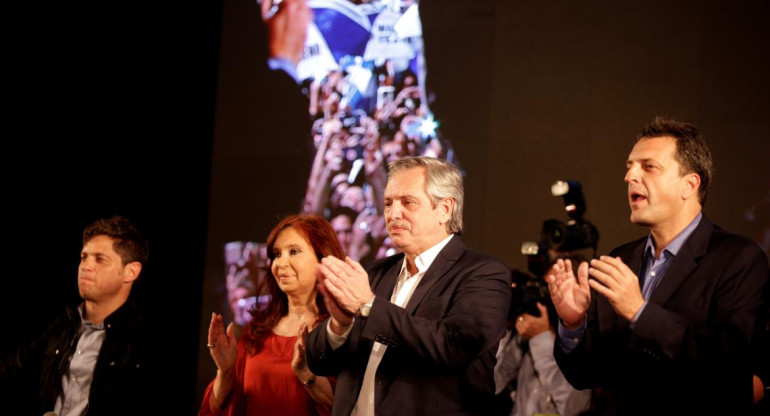 Axel Kicillof, Cristina Kirchner, Alberto Fernández y Sergio Massa, REUTERS