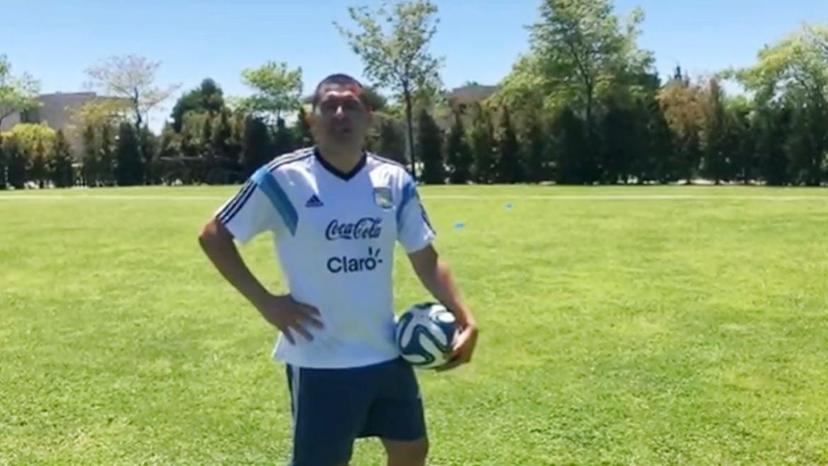 Entrenamiento de Juan Román Riquelme