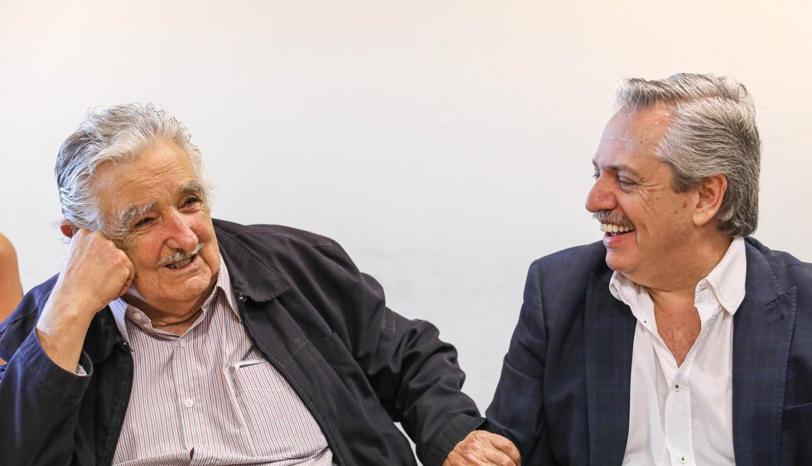 Alberto Fernández y Pepe Mujica, Agencia NA