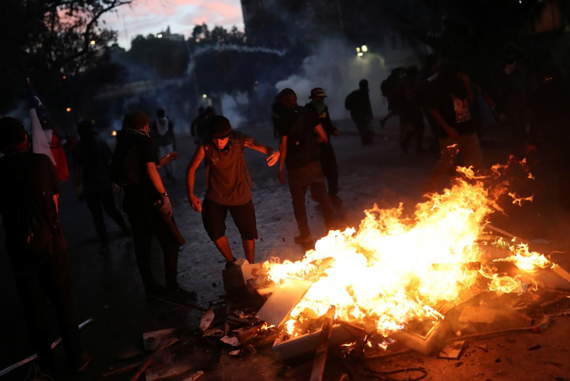 Incidentes en nueva marcha en Chile, REUTERS