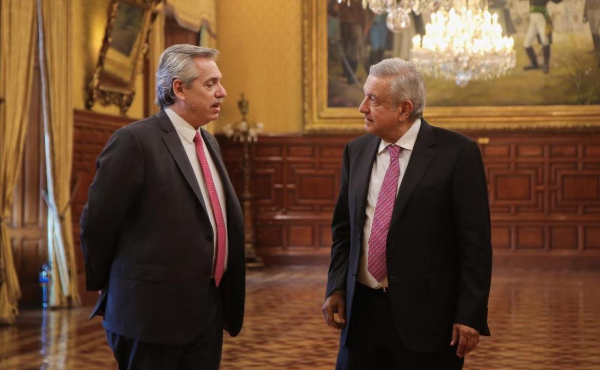 Alberto Fernández y Andrés Manuel López Obrador, México	