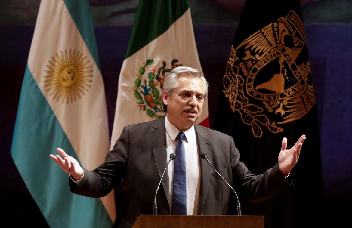 Alberto Fernández en México, REUTERS