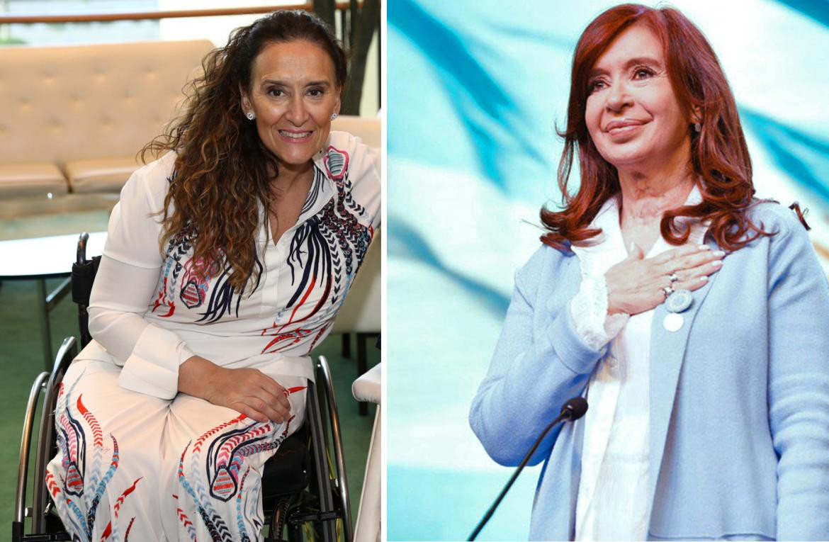 Gabriela Michetti y Cristina Fernández de Kirchner, NA