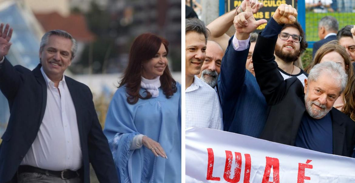 Alberto Fernández y Cristina Kirchner, Lula