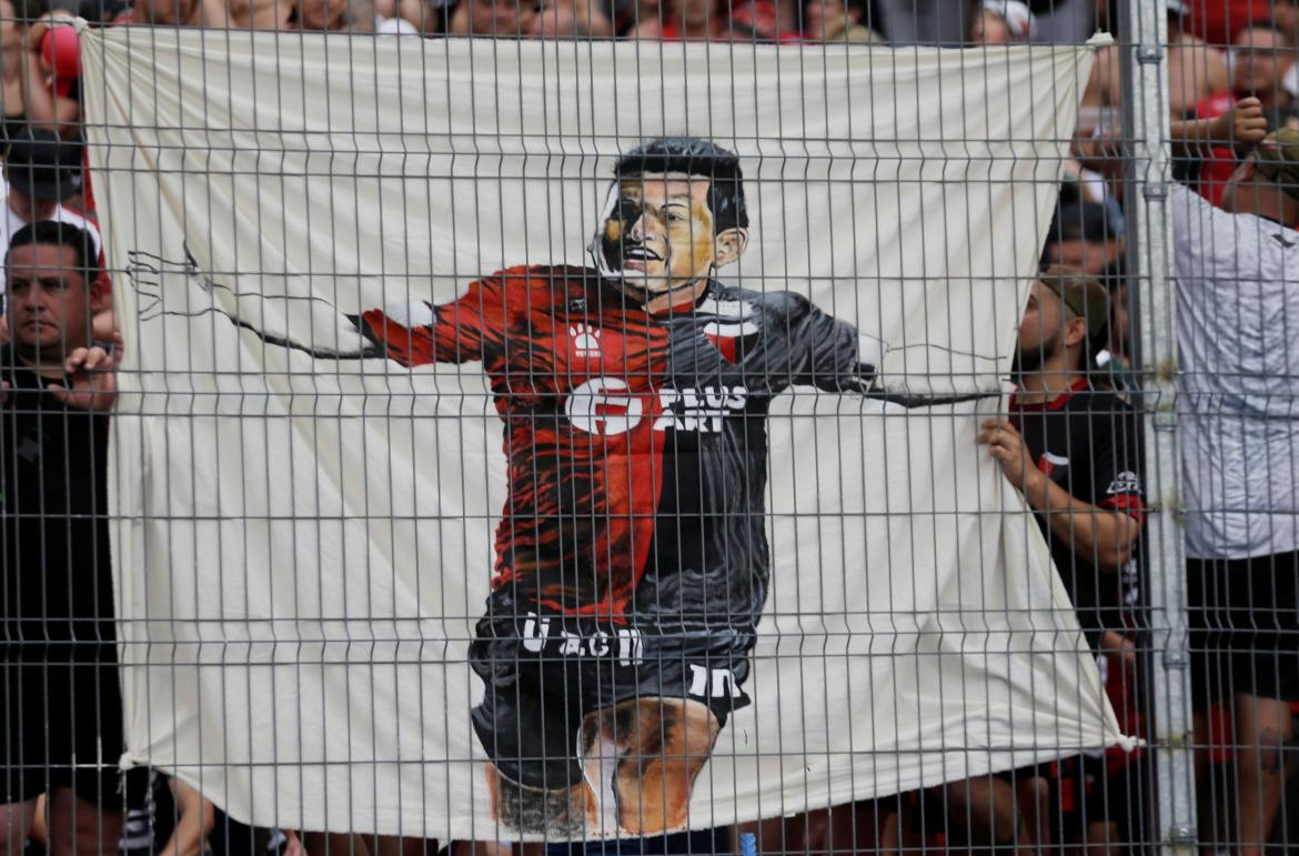 Hinchas de Colón en la final de la Sudamericana, REUTERS