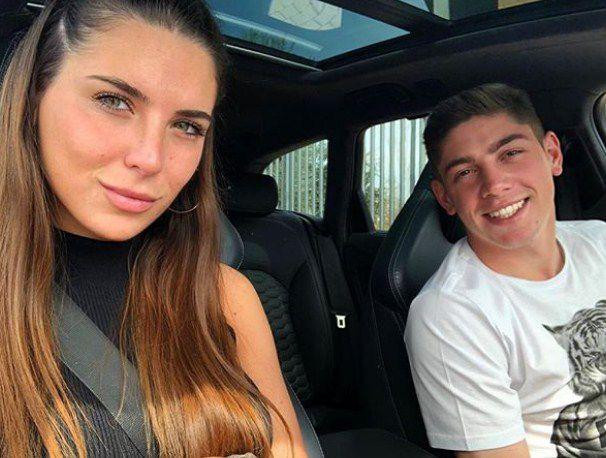 Federico Valverde y Mina Bonino