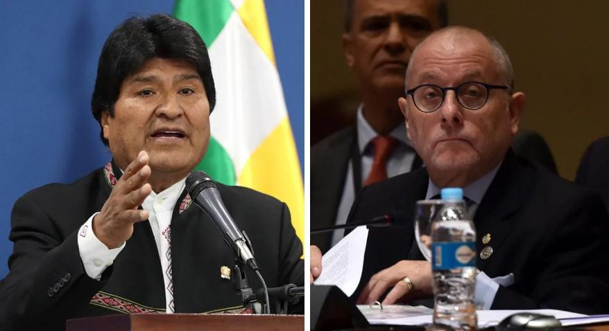 Evo Morales y canciller Jorge Faurie