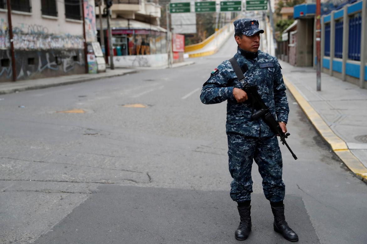 Militares en las calles de Bolivia, REUTERS