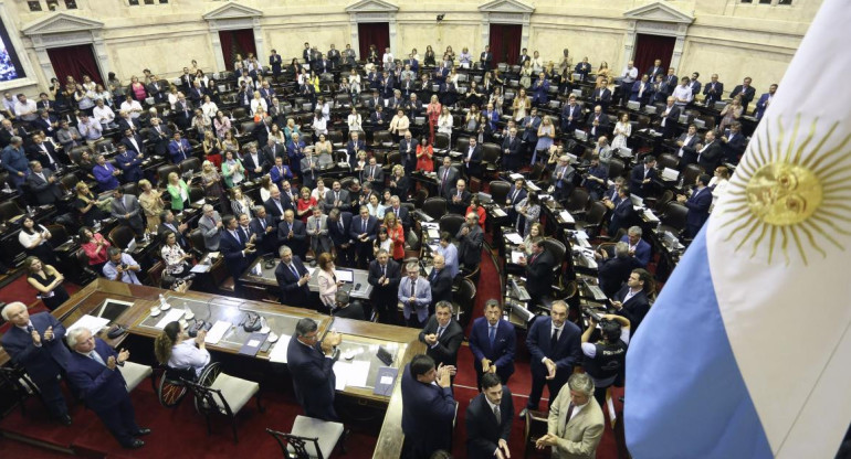 Asamblea Legislativa en el Congreso para proclamar a Alberto Fernández, AGENCIA NA