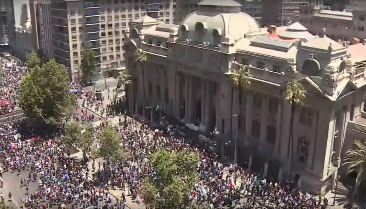 Incidentes en Chile, Santiago de Chile, Captura de Youtube