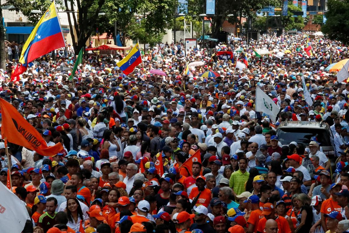 Crisis en Venezuela, manifestación, REUTERS