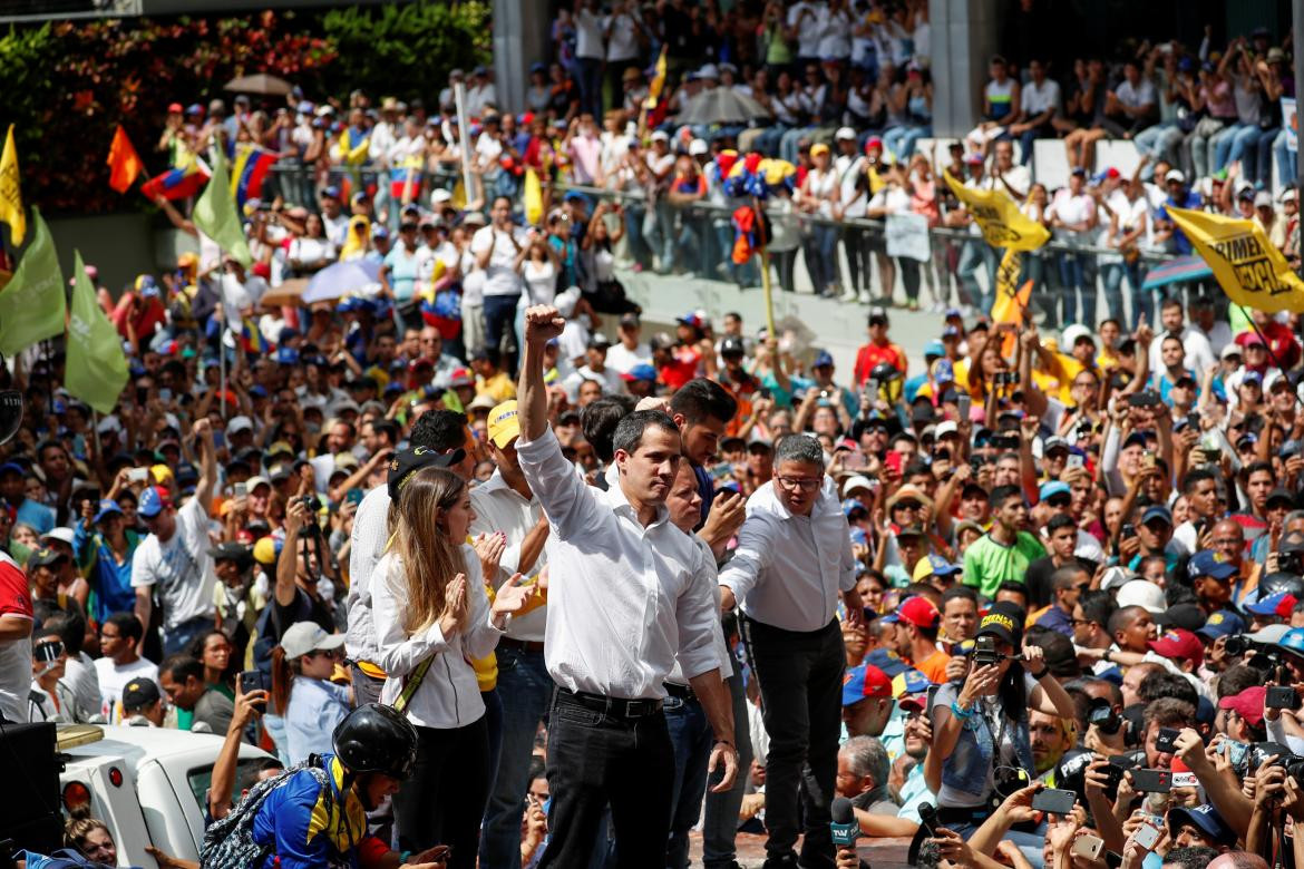 Juan Guaidó, marchas en Venezuela, REUTERS