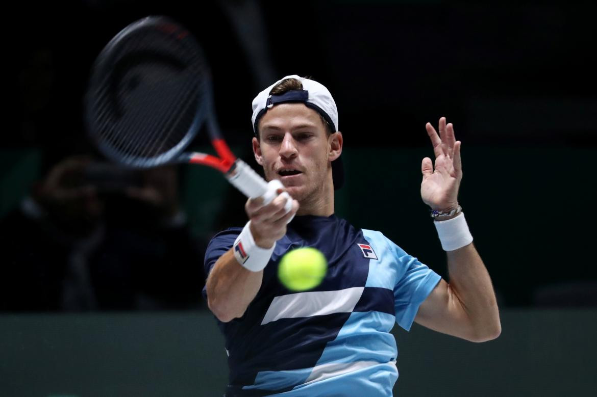 Diego Schwartzman en la Copa Davis, REUTERS