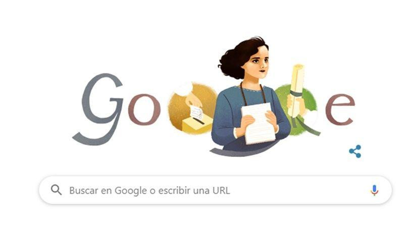 Google Doodle celebra a Matilde Hidalgo de Procel, pionera de los derechos de las mujeres