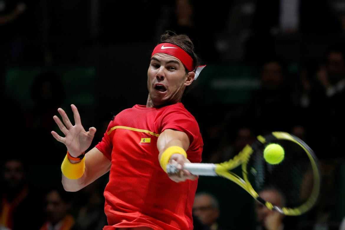Rafael Nadal en la Copa Davis, REUTERS
