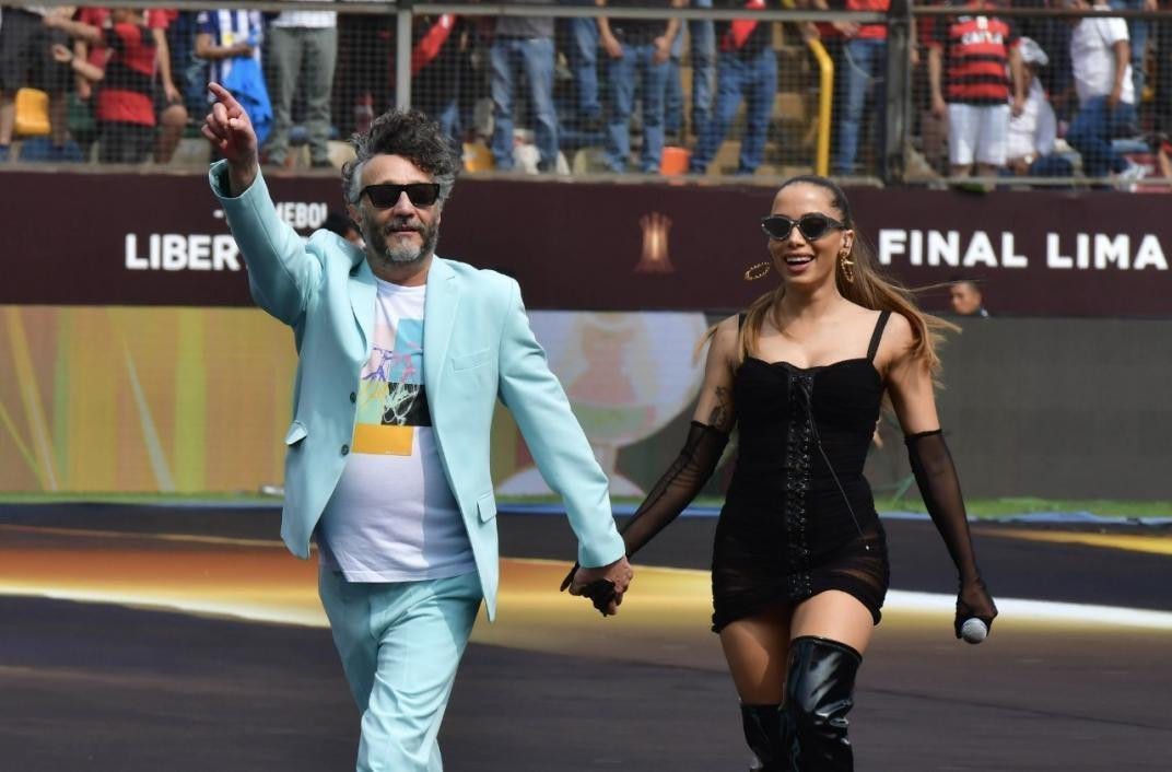 Show de Fito Páez, Sebastián Yatra, Tini Stoessel y Anitta en la final de la Copa Libertadores, Gentileza Fox Sports