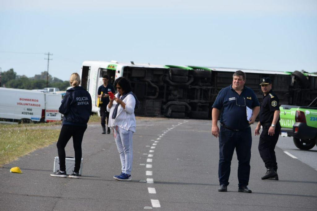 Accidente de micro fatal en Lezama