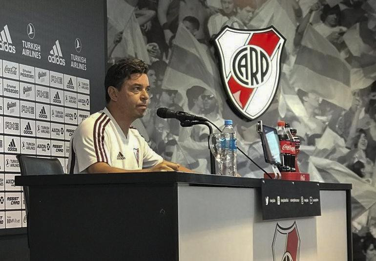 Conferencia de prensa de Marcelo Gallardo, AGENCIA NA