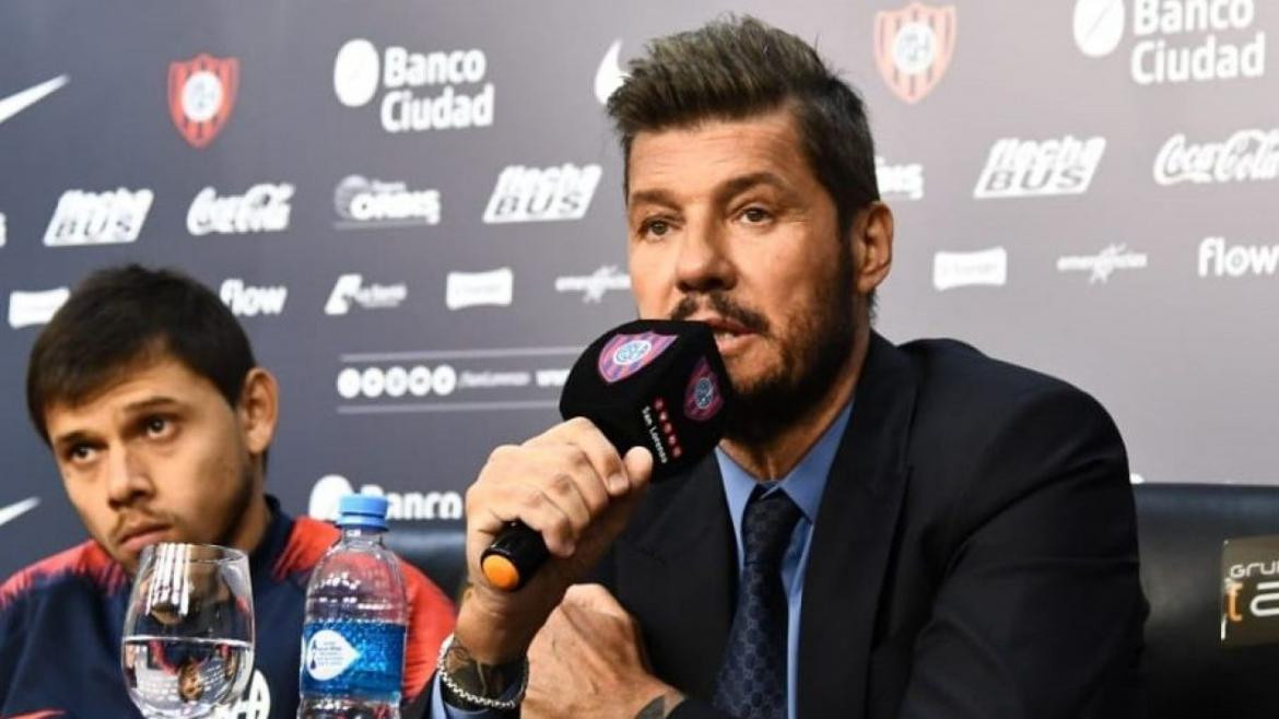 Marcelo Tinelli en San Lorenzo