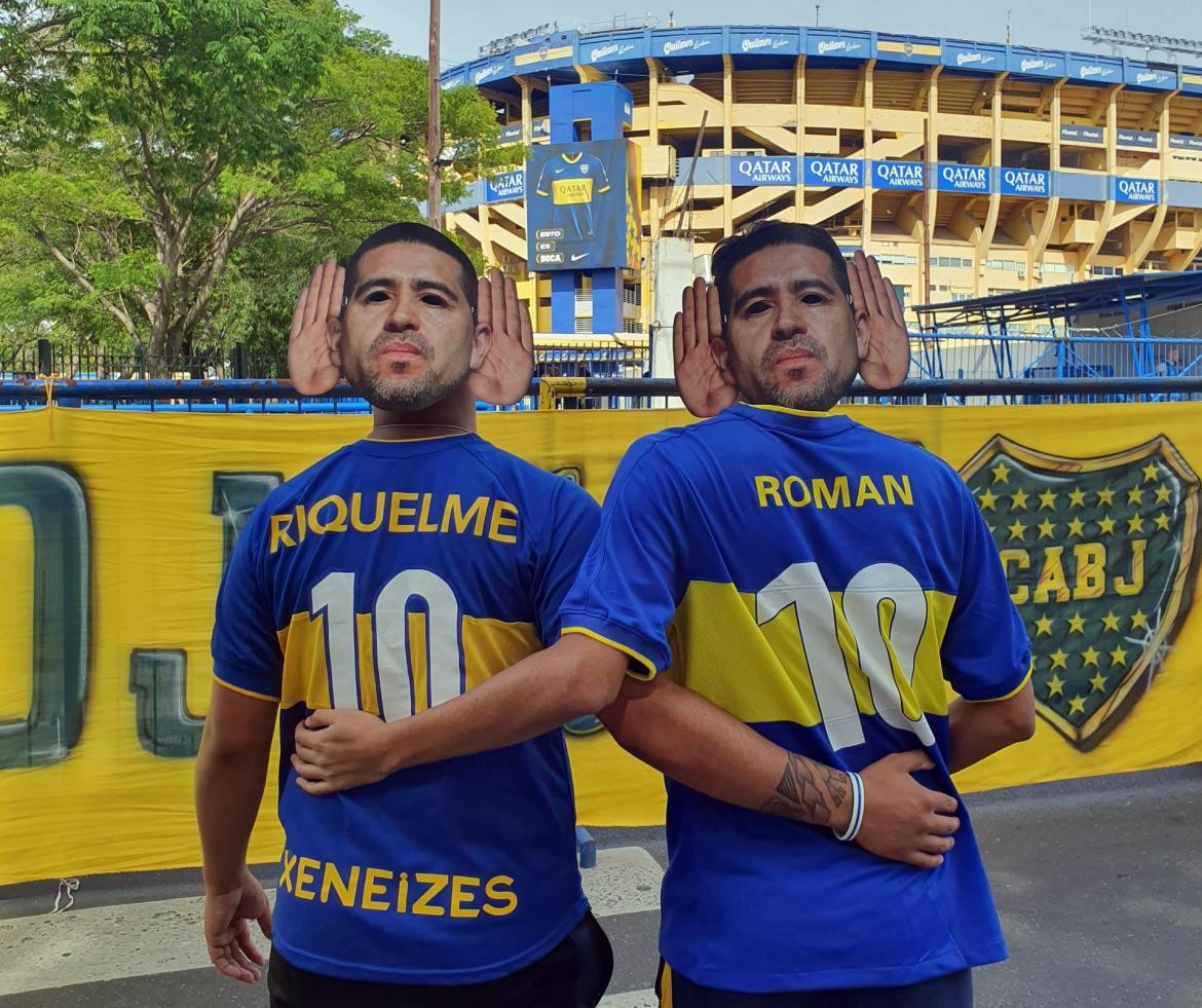 Boca, máscara de Riquelme