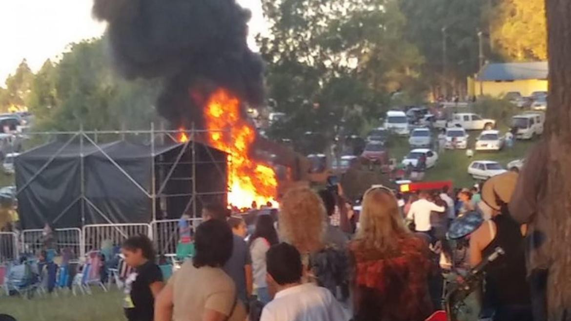 La Fiesta de la Torta Frita terminó en incendio