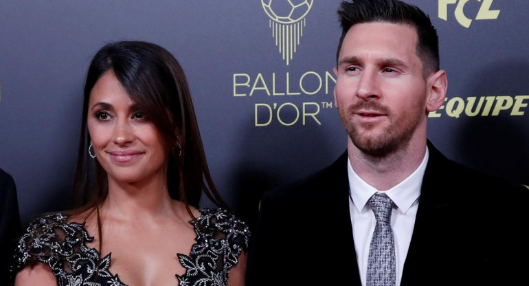 Lionel Messi y su mujer Antonela Roccuzzo, REUTERS	