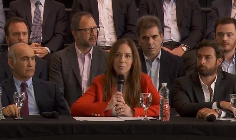 Conferencia de prensa de María Eugenia Vidal