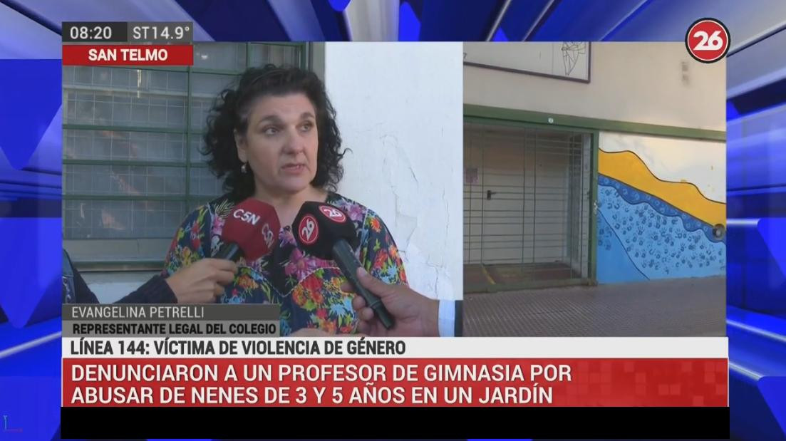 Denuncia por abuso en jardín de infantes, habla representante legal, Canal 26 