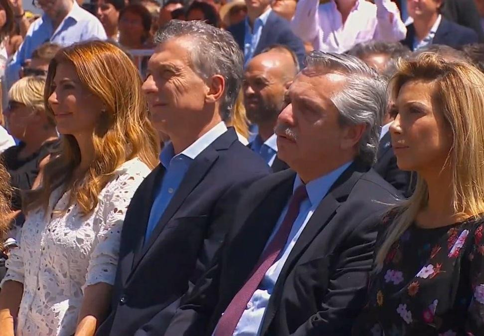 Misa en la Basílica de Luján por el Día de la Virgen, Mauricio Macri, Alberto Fernández, Fabiola Yáñez y Juliana Awada