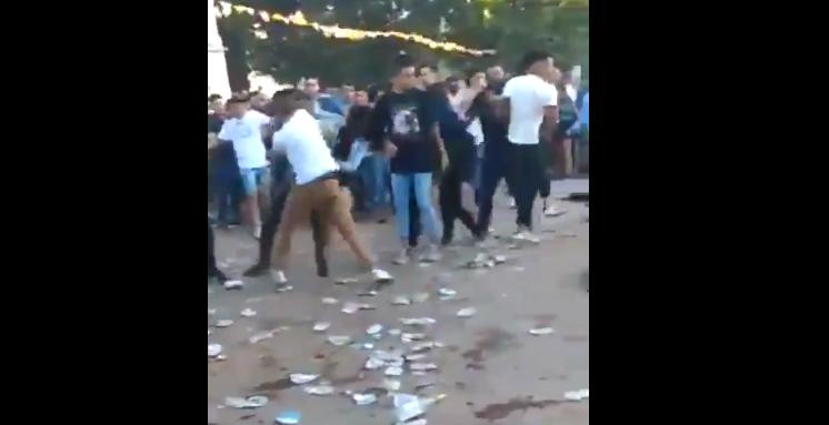 Batalla campal en facultad de La Plata, video
