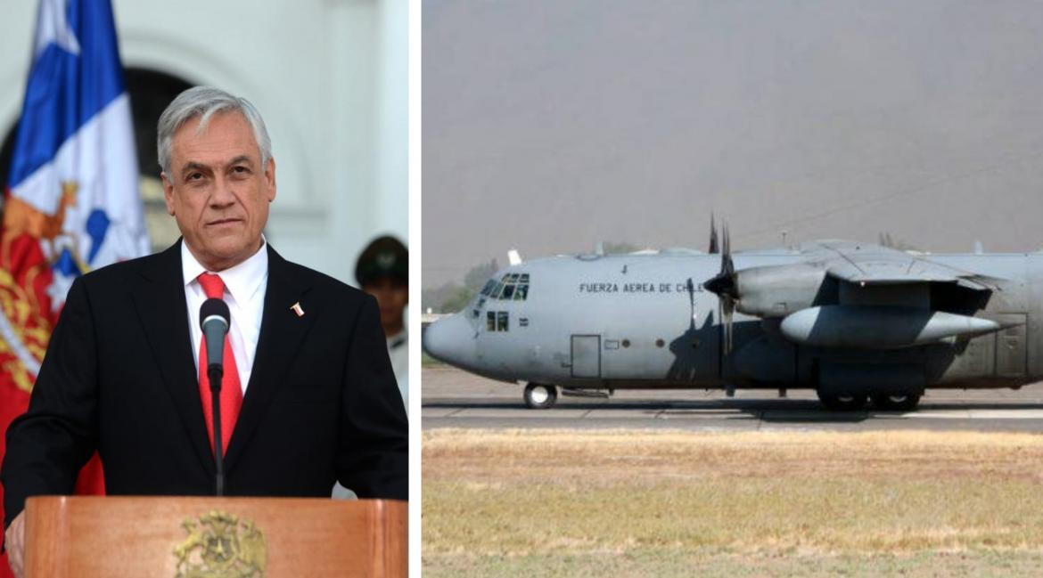Sebastián Piñera, por la desaparición del avión, Chile
