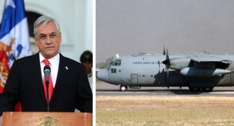 Sebastián Piñera, por la desaparición del avión, Chile