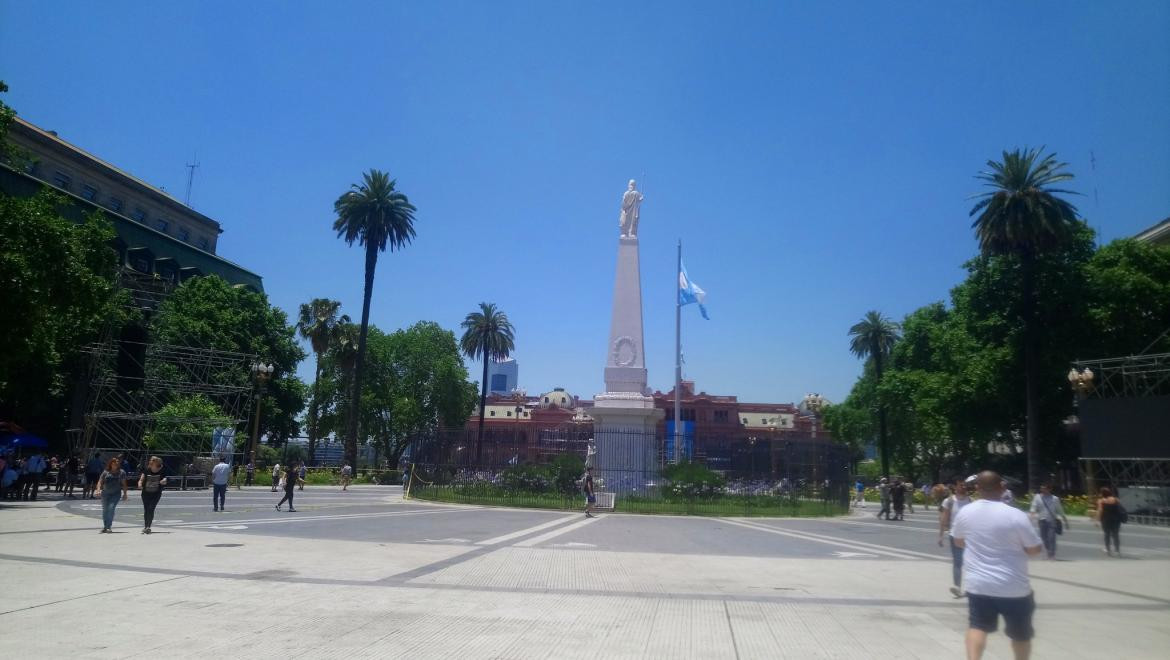 Plaza de Mayo, asunción presidencial