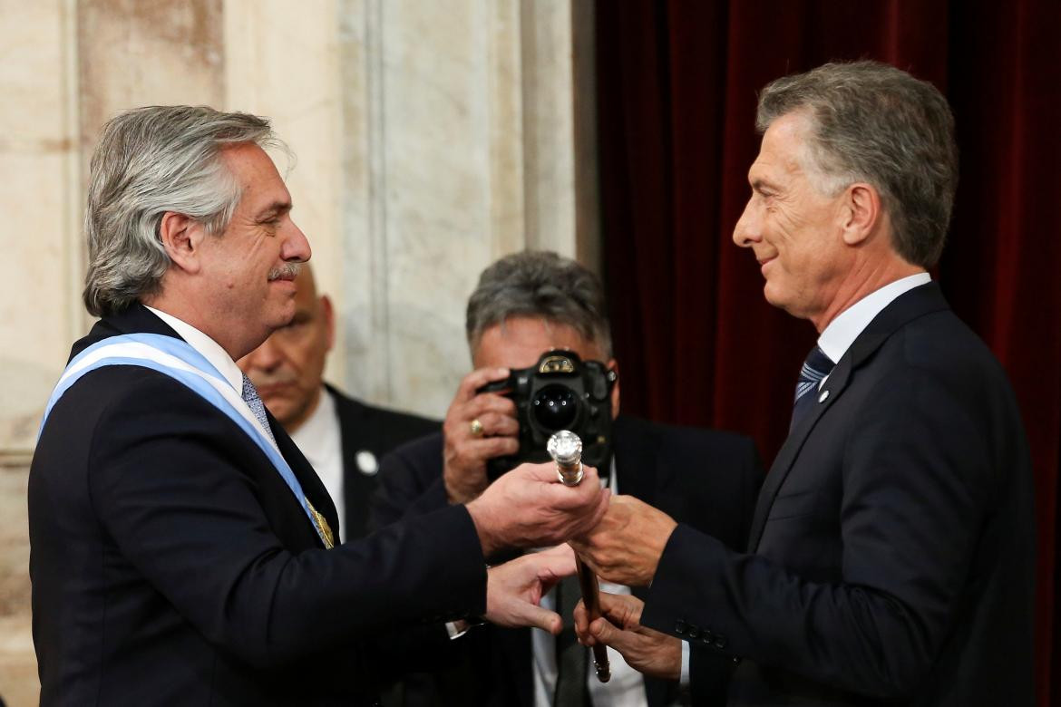 Alberto Fernández y Mauricio Macri, jura como presidente, REUTERS