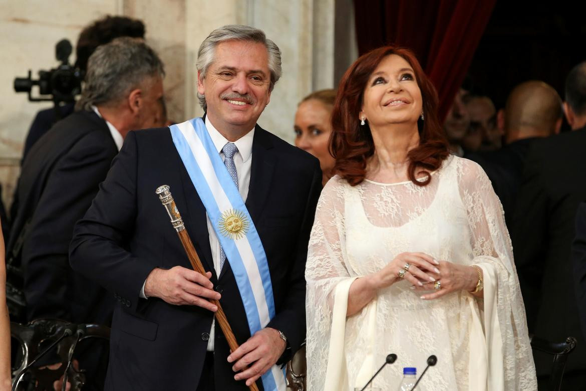 Alberto Fernández y Cristina Kirchner, jura como presidente, REUTERS