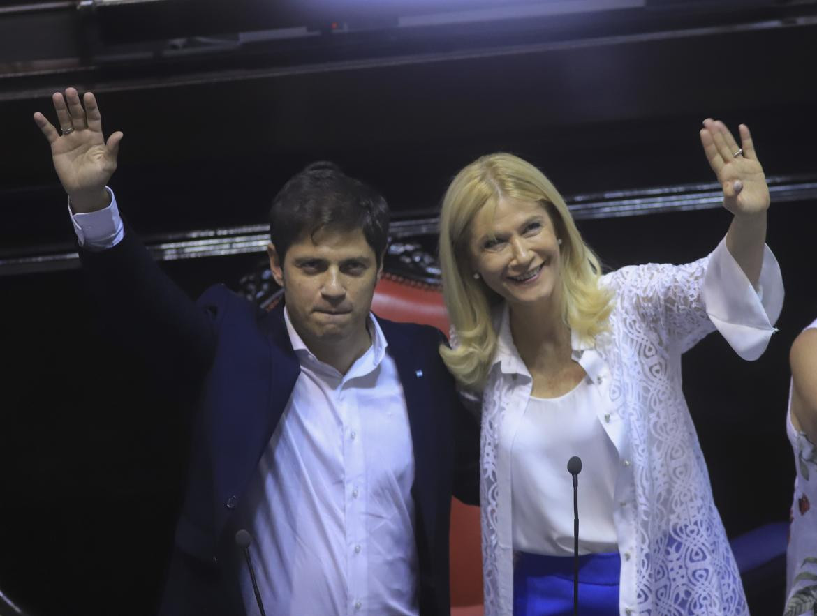 Axel Kicillof y Verónica Magario, jura 11 de diciembre de 2019, NA