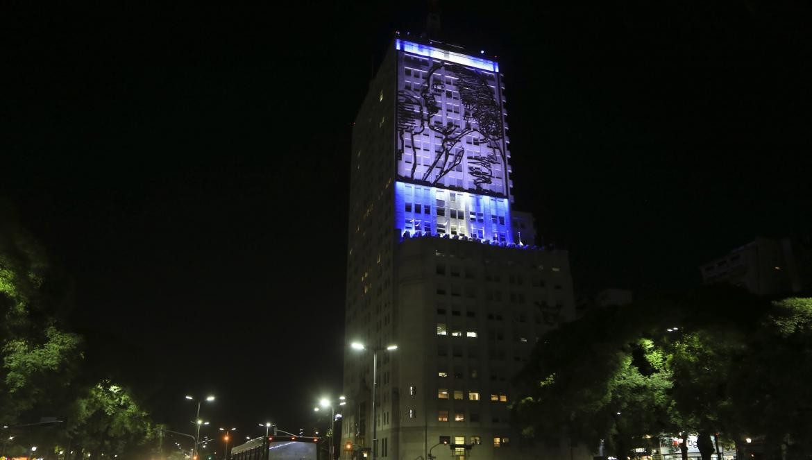 Figura de Evita en el ministerio de Desarrollo Social, Agencia NA