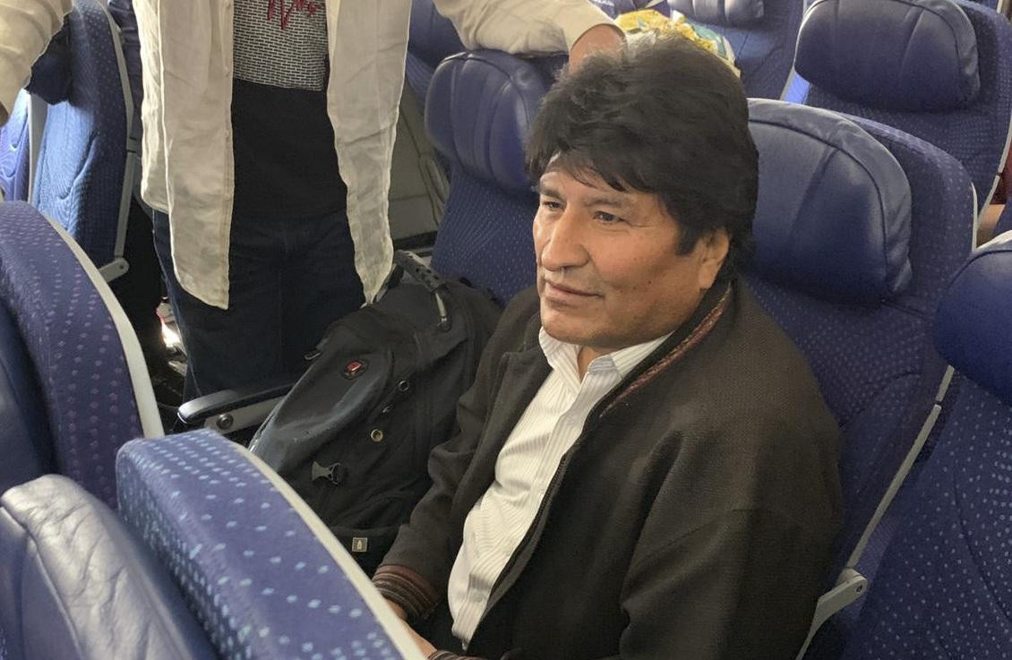 Evo Morales, llegada a la Argentina, NA