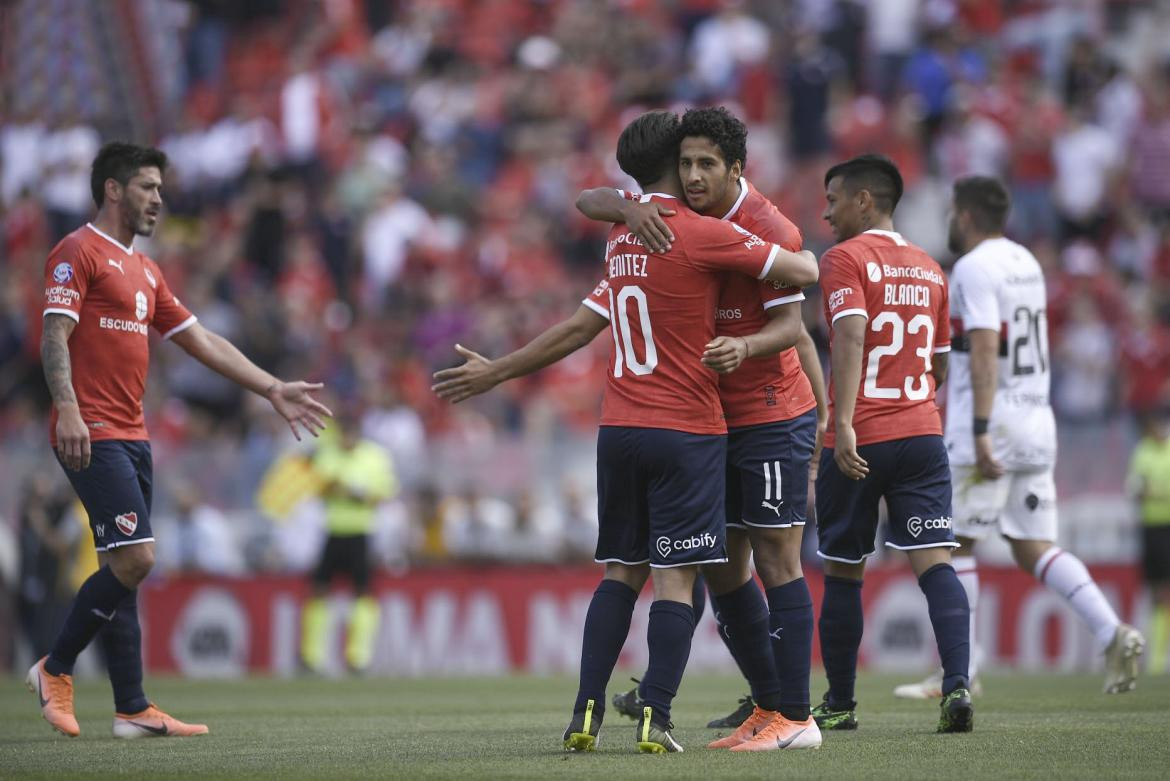 Festejo de Independiente ante Newells por Superliga, AGENCIA NA