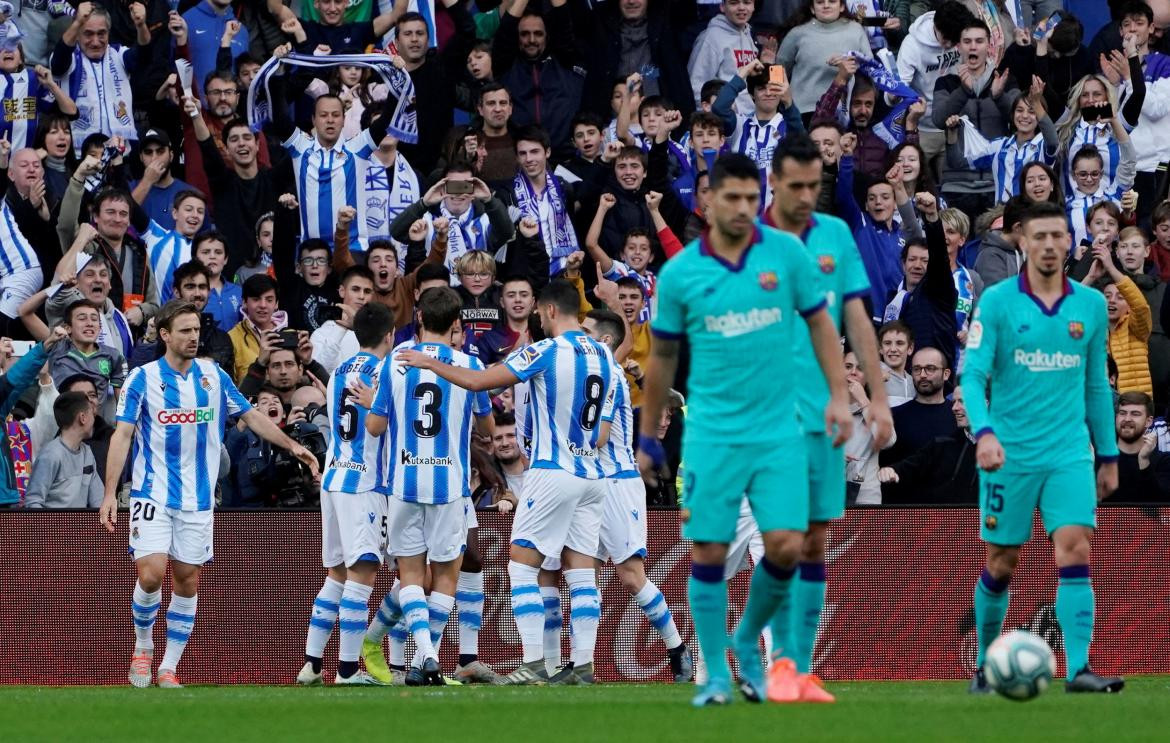 Real Sociedad vs Barcelona, La Liga, REUTERS