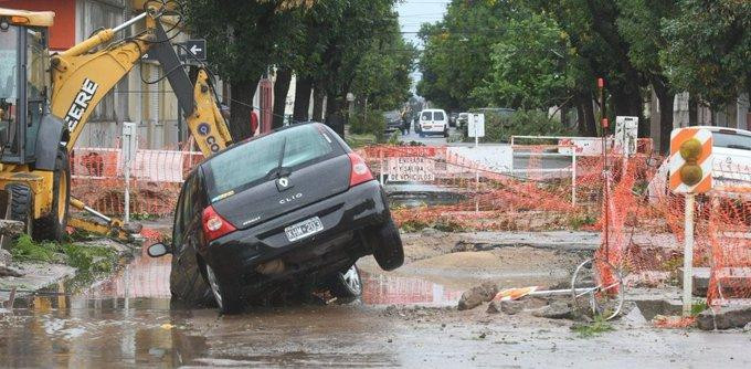 Temporal en Santa Fe, inundaciones