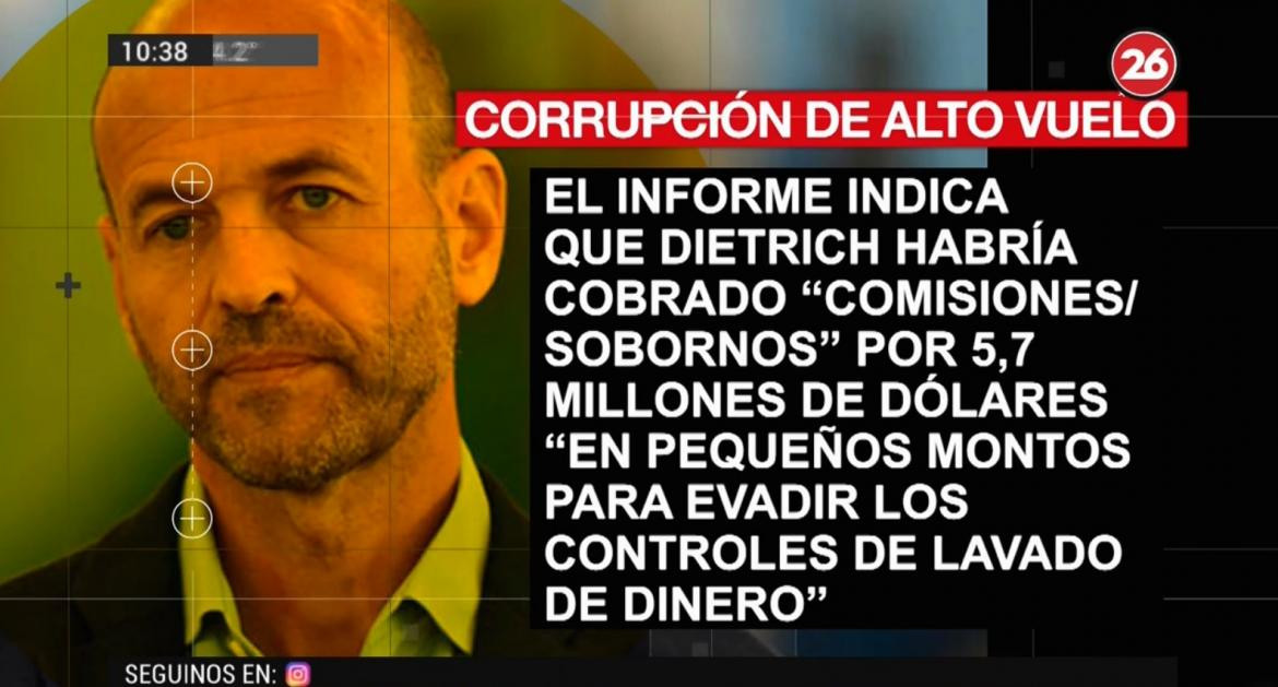 Guillermo Dietrich, placas de Canal 26 Número 6