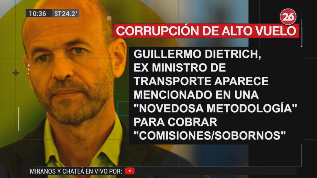 Guillermo Dietrich, placas de Canal 26 Número 2