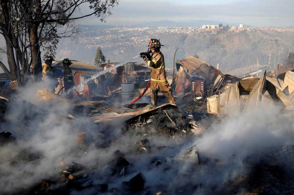 Incendio en Valparaíso, Chile, REUTERS