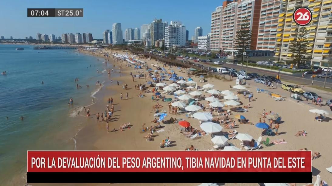 Punta del Este, temporada de verano, informe Canal 26