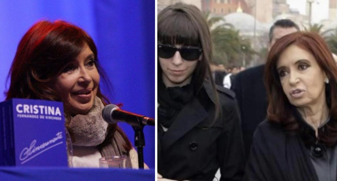 Cristina Kirchner presentación de Sinceramente y junto a su hija Florencia